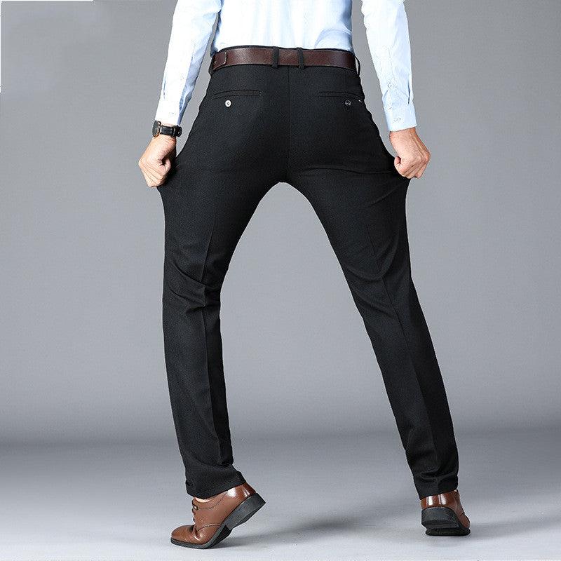 Exclusive Middle-aged Men's Casual Pants — Black — Size 28 — Alternate View 8