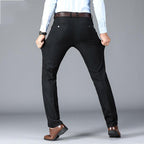 Exclusive Middle-aged Men's Casual Pants — Black — Size 28 — Alternate View 8