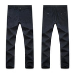Exclusive Middle-aged Men's Casual Pants — Black — Size 28 — Detail View