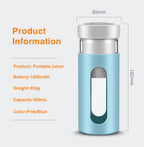 Exclusive Compact Juicer for Fresh Fruit Drinks — Blue — Size USB — Alternate View 12