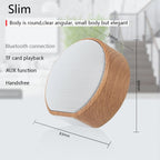 Exclusive Mini Wood Bluetooth Speaker | Retro Wooden Wireless — White set — Alternate View 9