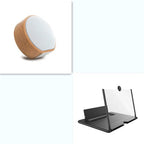 Exclusive Mini Wood Bluetooth Speaker | Retro Wooden Wireless — White set — Lifestyle View