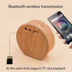 Exclusive Mini Wood Bluetooth Speaker | Retro Wooden Wireless — White set — Alternate View 14