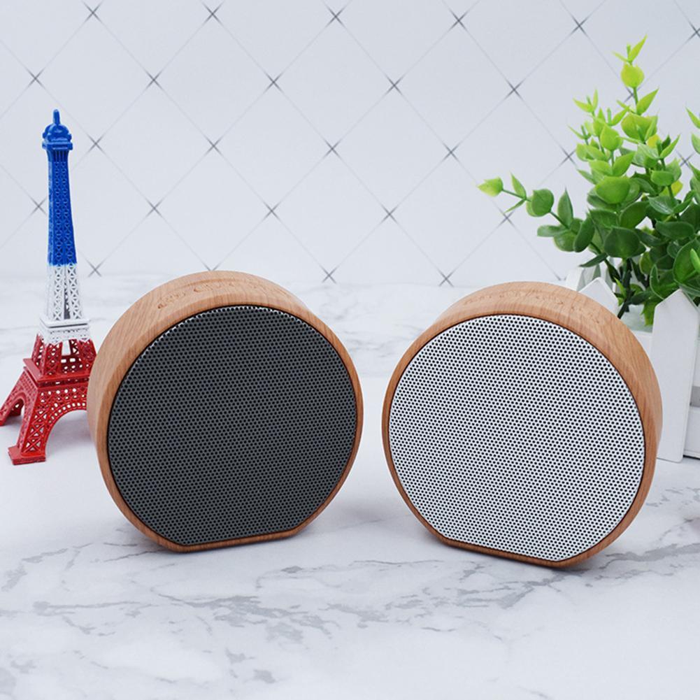 Exclusive Mini Wood Bluetooth Speaker | Retro Wooden Wireless — White set — Back View