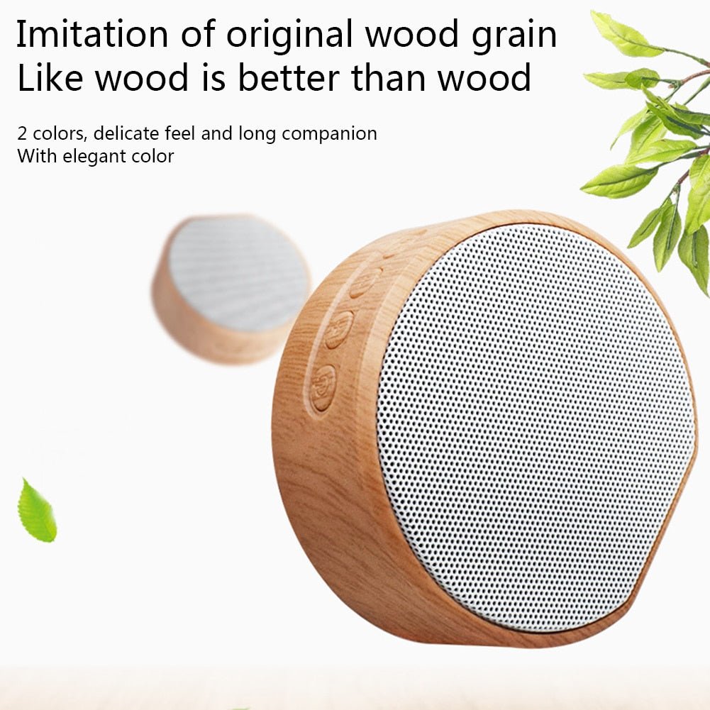 Exclusive Mini Wood Bluetooth Speaker | Retro Wooden Wireless — White set — Alternate View 11