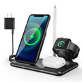 Exclusive Mobile Phone Watch Headset Wireless Charger — Black — Front View