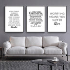 Exclusive Motivational Wall Art | Inspirational Quotes Canvas Print — White — Size 10x15cm — Back View