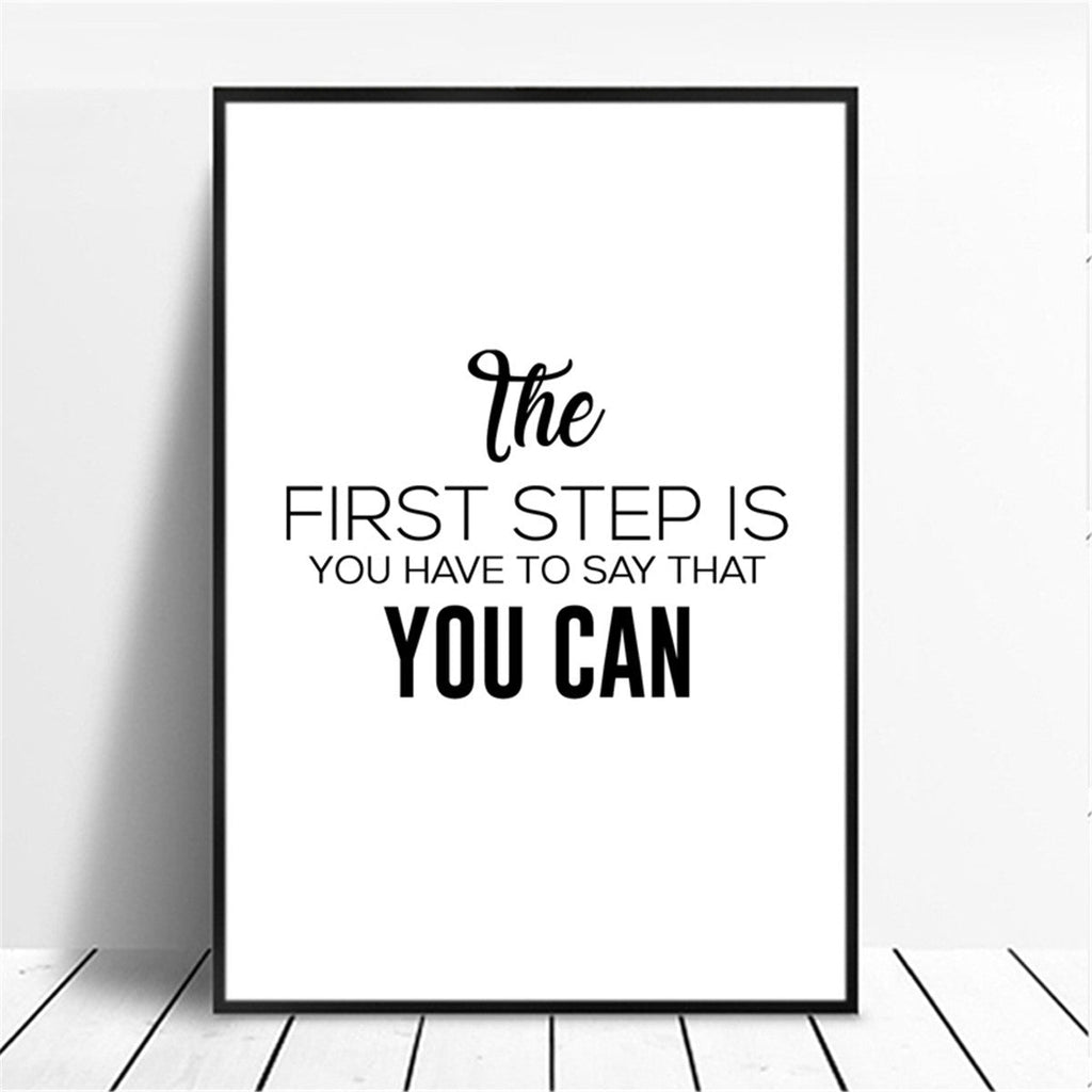 Exclusive Motivational Wall Art | Inspirational Quotes Canvas Print — White — Size 10x15cm — Alternate View 14