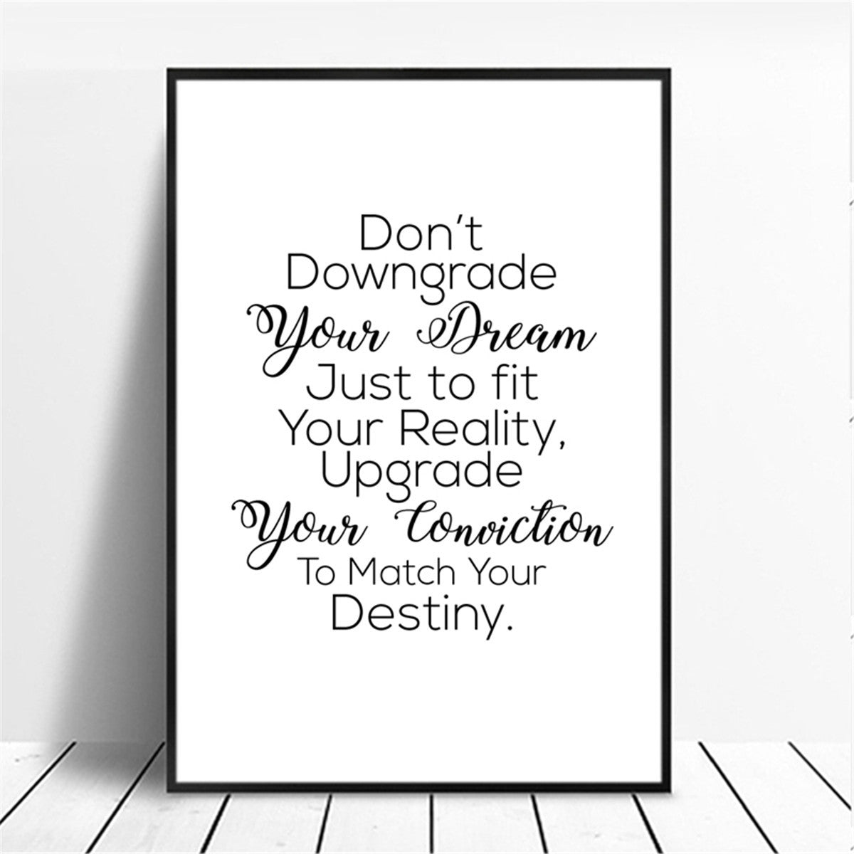 Exclusive Motivational Wall Art | Inspirational Quotes Canvas Print — White — Size 10x15cm — Alternate View 11