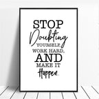 Exclusive Motivational Wall Art | Inspirational Quotes Canvas Print — White — Size 10x15cm — Alternate View 10