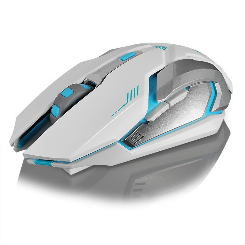 Exclusive Wireless Mouse with Rechargeable Battery — Black — Back View