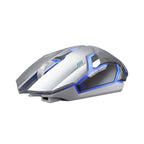 Exclusive Wireless Mouse with Rechargeable Battery — Black — Side View