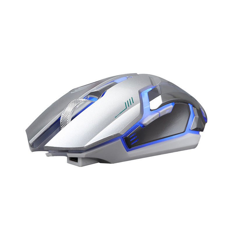 Exclusive Wireless Mouse with Rechargeable Battery — Black — Side View