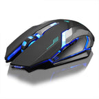Exclusive Wireless Mouse with Rechargeable Battery — Black — Lifestyle View