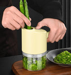 Exclusive Multi-functional Electric Vegetable Cutter — Yellow Gatling Chopper — Alternate View 7