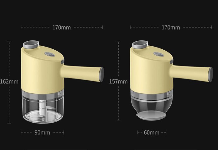 Exclusive Multi-functional Electric Vegetable Cutter — Yellow Gatling Chopper — Alternate View 9