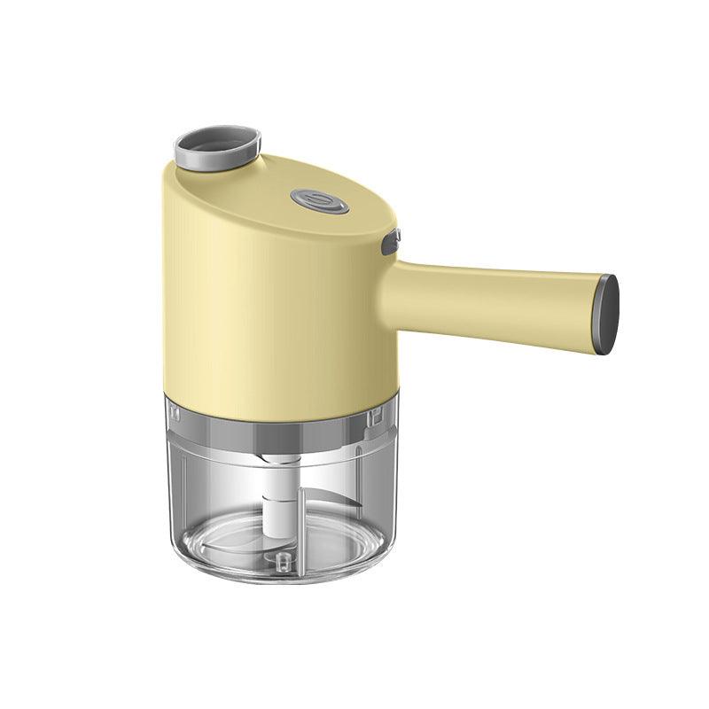 Exclusive Multi-functional Electric Vegetable Cutter — Yellow Gatling Chopper — Top View
