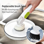 Exclusive Multi-Functional Liquid-Filled Cleaning Brush — White And Green — Alternate View 15
