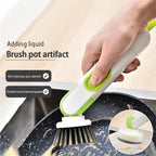 Exclusive Multi-Functional Liquid-Filled Cleaning Brush — White And Green — Alternate View 13