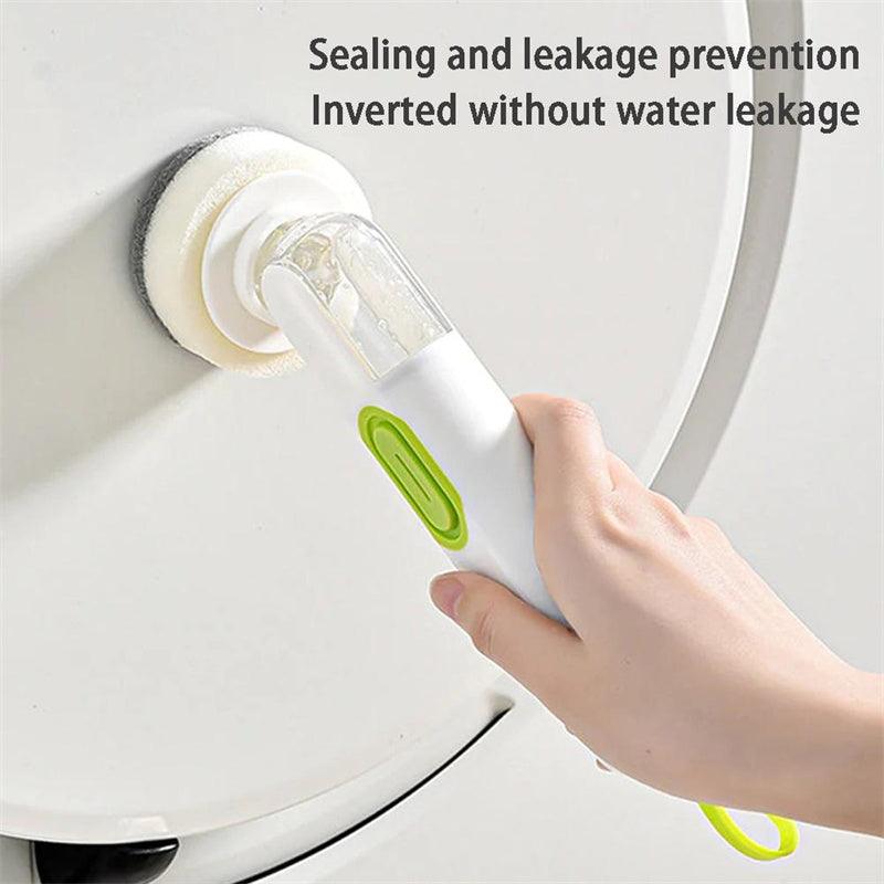 Exclusive Multi-Functional Liquid-Filled Cleaning Brush — White And Green — Alternate View 16