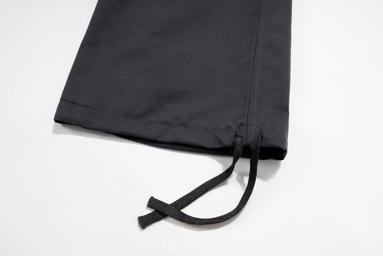 Exclusive Multi-pocket Contrast Zip Casual Baggy Pants — Dark Grey — Size 2XL — Lifestyle View