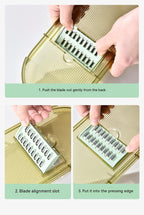 Exclusive Multifunction Transparent Vegetable Cutter — Veneer cutter Drainage basket — Size 3blades — Alternate View 14