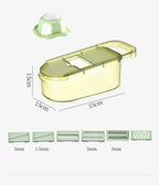 Exclusive Multifunction Transparent Vegetable Cutter — Veneer cutter Drainage basket — Size 3blades — Alternate View 12