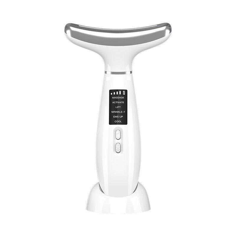 Exclusive Multifunctional Ice Compress Color Light Neck Beauty Instrument — White — Side View