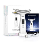 Exclusive Multifunctional Ice Compress Color Light Neck Beauty Instrument — White — Back View