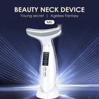 Exclusive Multifunctional Ice Compress Color Light Neck Beauty Instrument — White — Front View