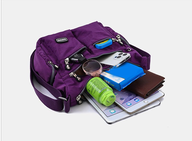 Exclusive Multiple Pockets Waterproof Crossbody Bags — Apricot — Alternate View 14