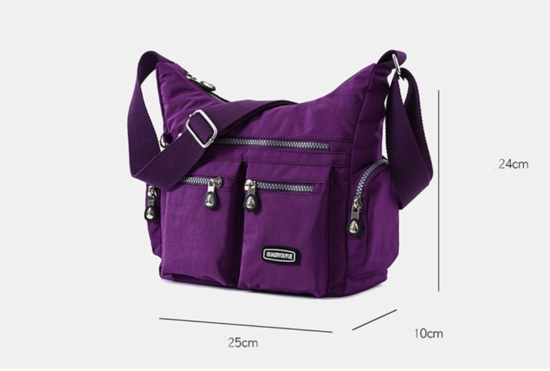 Exclusive Multiple Pockets Waterproof Crossbody Bags — Apricot — Alternate View 13