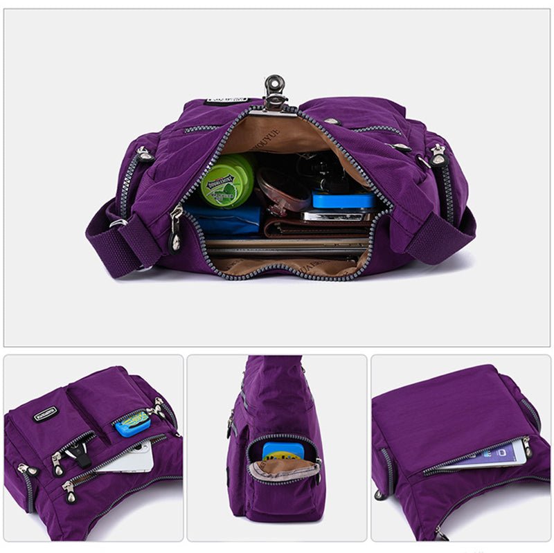 Exclusive Multiple Pockets Waterproof Crossbody Bags — Apricot — Alternate View 16