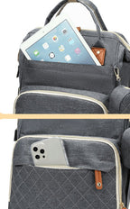 Exclusive Multifunctional Mummy Bag | Portable & Stylish Storage — Black — Alternate View 11