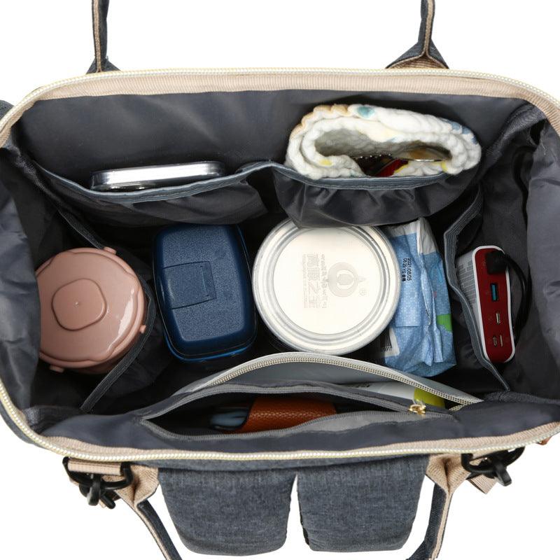 Exclusive Multifunctional Mummy Bag | Portable & Stylish Storage — Black — Side View
