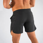 Exclusive Muscle Wear Gym Shorts — Army Green — Size L — Back View