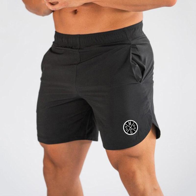 Exclusive Muscle Wear Gym Shorts — Army Green — Size L — Detail View