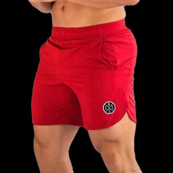 Exclusive Muscle Wear Gym Shorts — Army Green — Size L — Front View