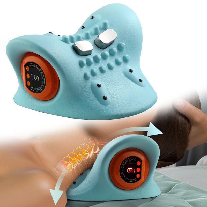 Exclusive Neck Massager Adults Cervical Spine Relief — Blue — Alternate View 7