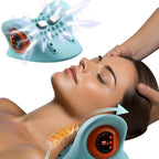 Exclusive Neck Massager Adults Cervical Spine Relief — Blue — Front View