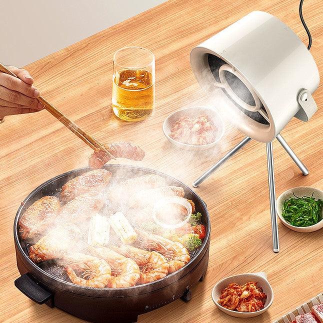 Exclusive New Portable Exhaust Fan — Black Gray — Side View