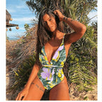 Exclusive Backless One-Piece Swimsuit — L — Size 10style — Lifestyle View