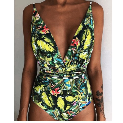 Exclusive Backless One-Piece Swimsuit — L — Size 10style — Detail View