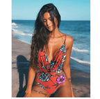 Exclusive Backless One-Piece Swimsuit — L — Size 10style — Side View