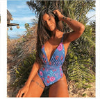 Exclusive Backless One-Piece Swimsuit — L — Size 10style — Back View