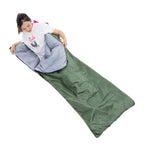 Exclusive Outdoor Camping Adult Sleeping Bag — ArmyGreen — Side View