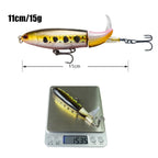 Exclusive Outdoor fishing fishing gear floating bait — B — Size 11cm — Back View