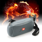 Exclusive Outdoor Portable Multifunctional Bluetooth Speaker — Grey — Front View