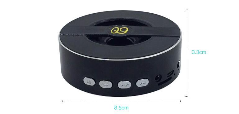 Exclusive Outdoor speaker new bluetooth speaker — Red — Size USB — Back View