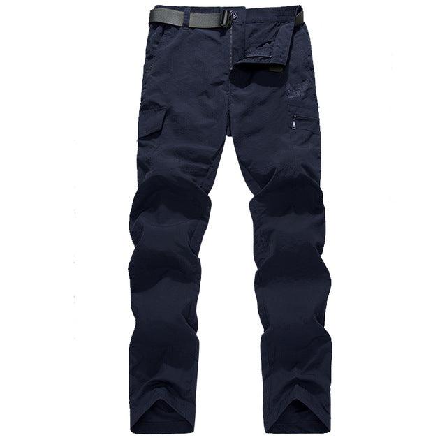 Exclusive Men's Quick-Dry Hiking Pants — Black — Size 2XL — Side View